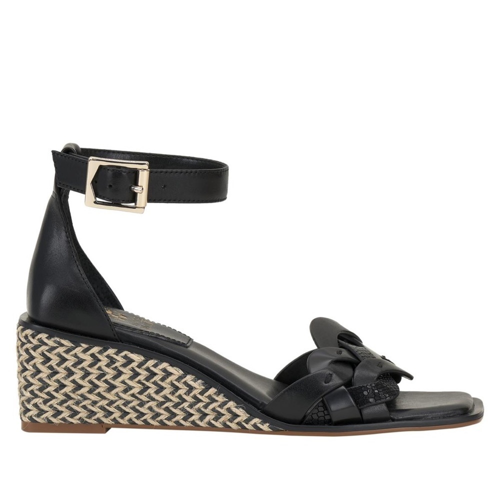 Vince Camuto Baylees Leather Espadrille Wedge Sandal‎